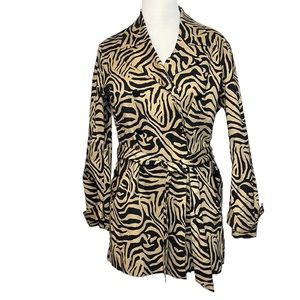 Dana Buchman Double-Breasted Trench Coat